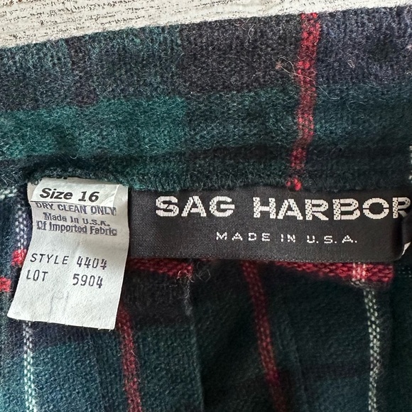 VINTAGE 80s Plaid Pleated Wool Midi Skirts Lot of TWO Academia Made in USA - Picture 7 of 15